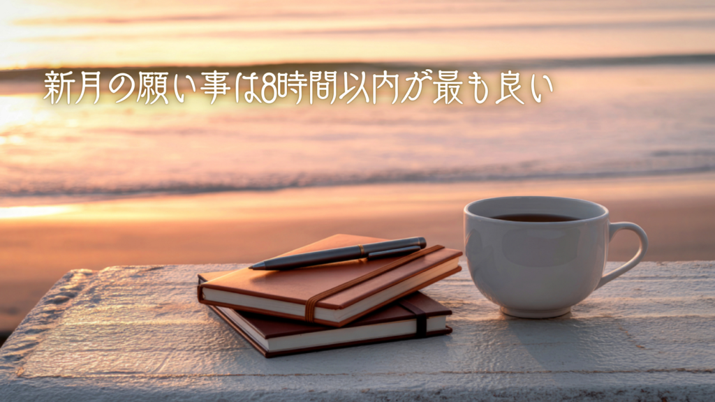 新月の願い事は8時間以内が最も良い
